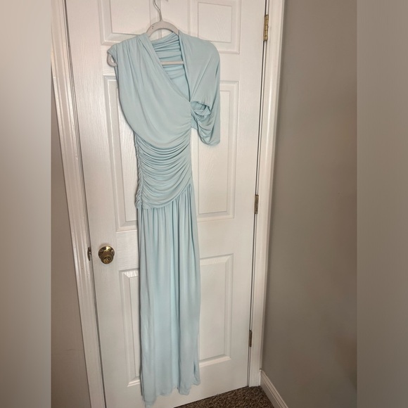 Helsa The Apolla Jersey Dress in Powder Blue - Picture 6 of 10